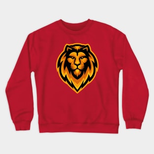 Golden Lion Head Crewneck Sweatshirt